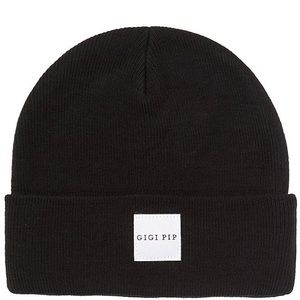 Gigi Pip Black Beanie